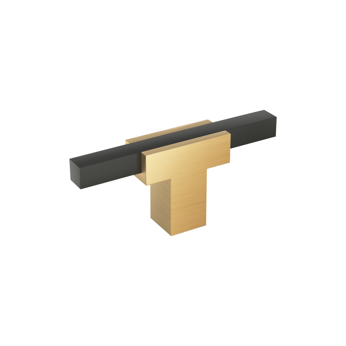 Amerock Urbanite Cabinet Knob - Champagne Bronze/Matte Black