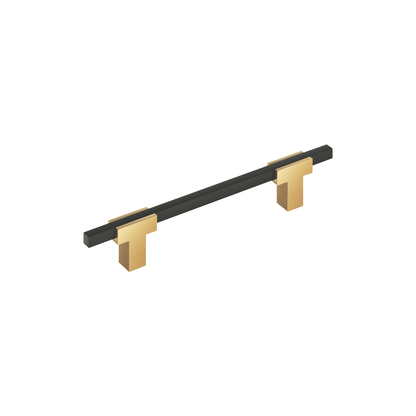 Amerock Urbanite Cabinet Pull - Champagne Bronze/Matte Black