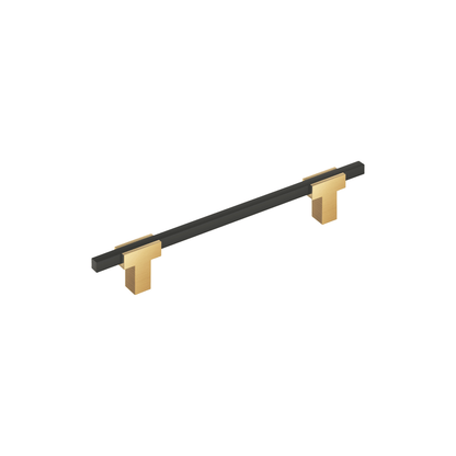 Amerock Urbanite Cabinet Pull - Champagne Bronze/Matte Black