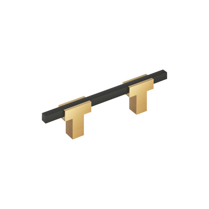 Amerock Urbanite Cabinet Pull - Champagne Bronze/Matte Black