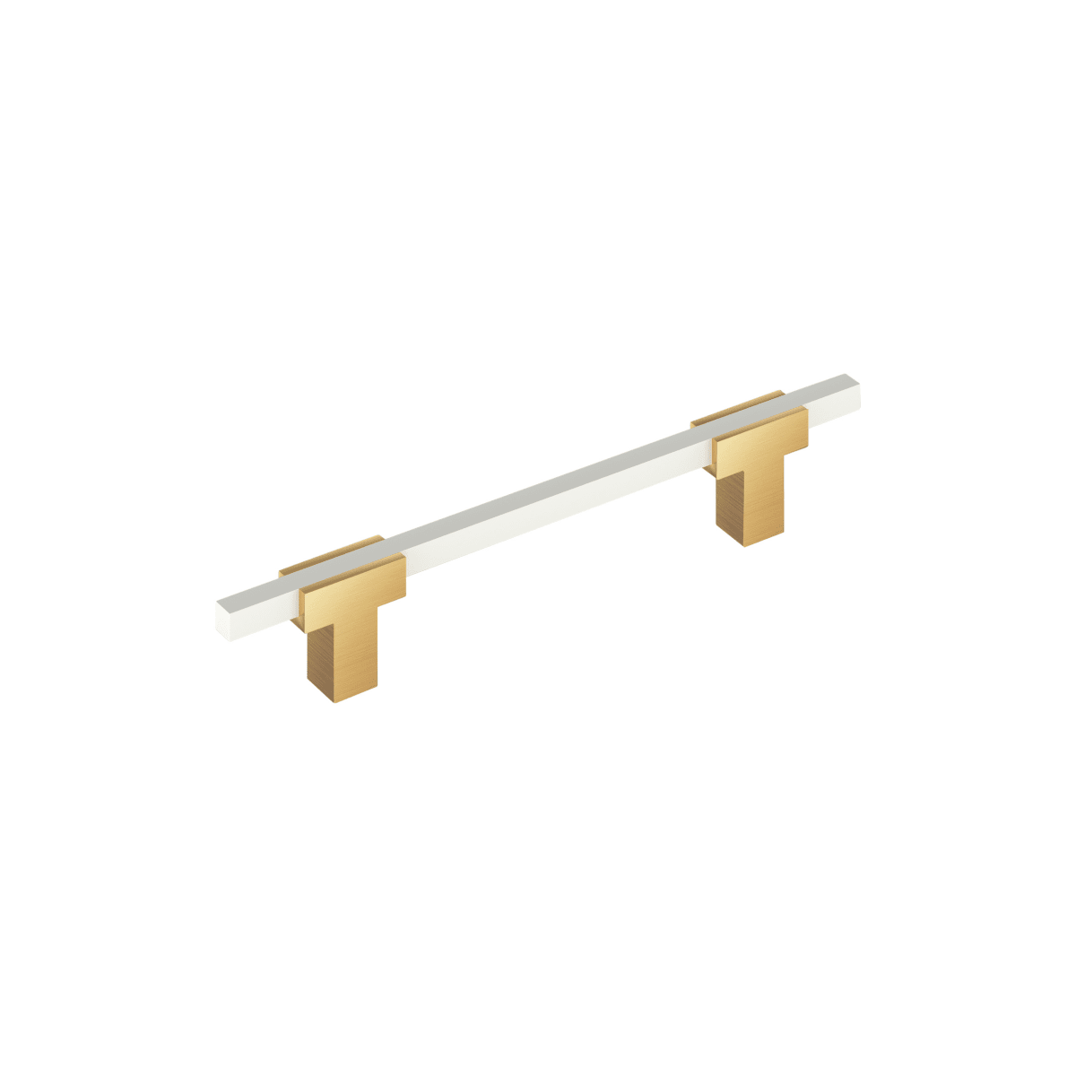 Amerock Urbanite Cabinet Pull - Champagne Bronze/White