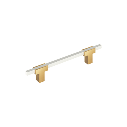 Amerock Urbanite Cabinet Pull - Champagne Bronze/White