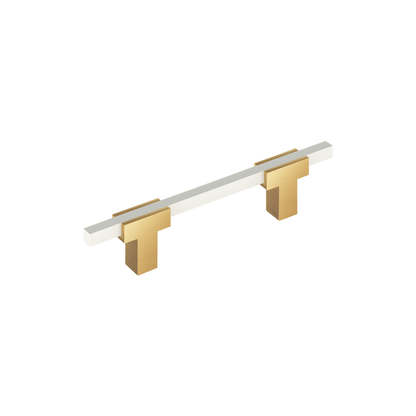 Amerock Urbanite Cabinet Pull - Champagne Bronze/White
