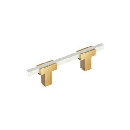 Amerock Urbanite Cabinet Pull - Champagne Bronze/White