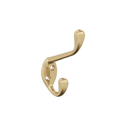 Amerock Noble Decorative Hook - Double Prong - Champagne Bronze