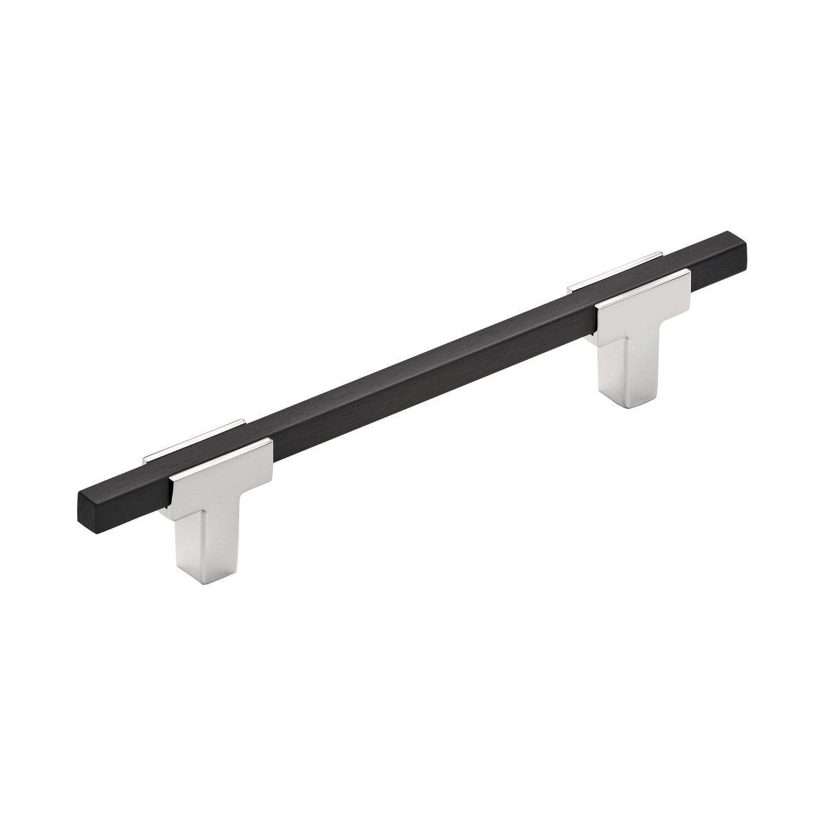 Amerock Urbanite Cabinet Pull - Polished Chrome/Brushed Matte Black