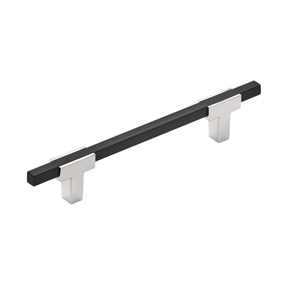 Amerock Urbanite Cabinet Pull - Polished Chrome/Brushed Matte Black