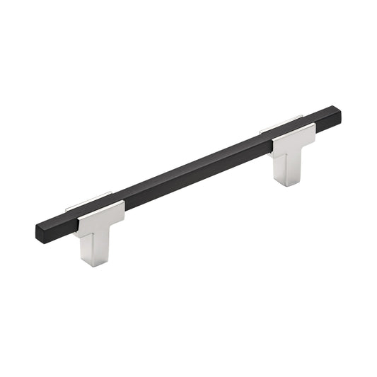 Amerock Urbanite Cabinet Pull - Polished Chrome/Brushed Matte Black