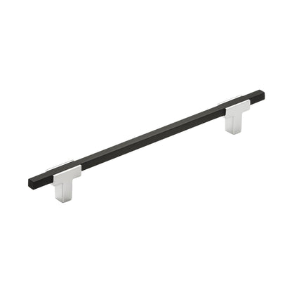 Amerock Urbanite Cabinet Pull - Polished Chrome/Brushed Matte Black