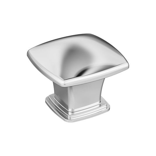 Amerock Garfield Knob - 1-3/16 inch (30mm) Length - Polished Chrome