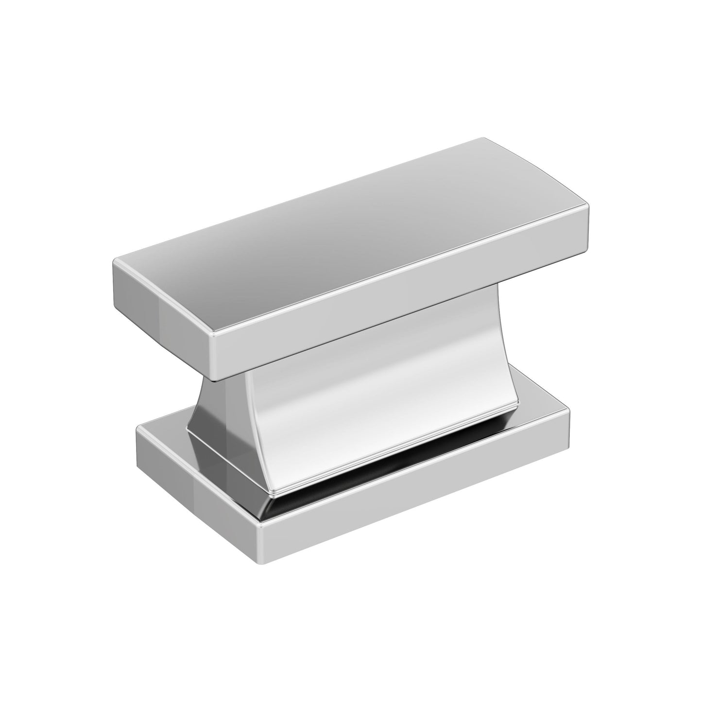 Amerock Socle Knob - 1-7/16 inch (37mm) Length - Polished Chrome