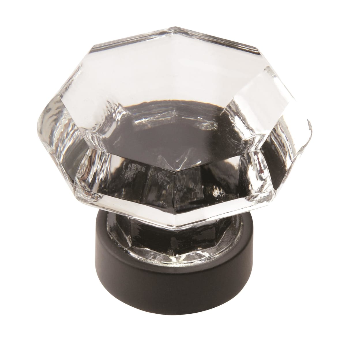 Amerock Traditional Classics Cabinet Knob - Clear/Black Bronze