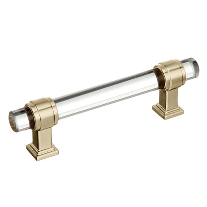 Amerock Glacio Cabinet Pull - Clear/Golden Champagne