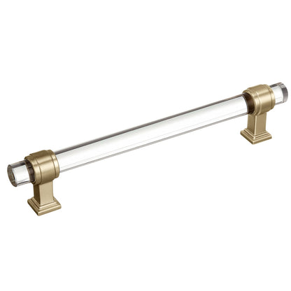 Amerock Glacio Cabinet Pull - Clear/Golden Champagne