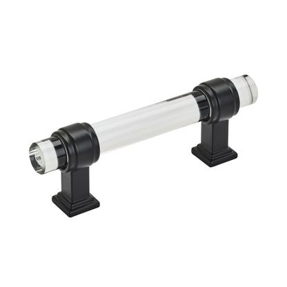 Amerock Glacio Cabinet Pull - Clear/Black Bronze