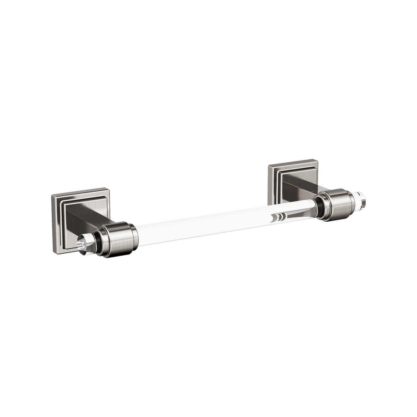 Amerock Glacio Towel Bar - 8 inch (203mm) - Clear/Brushed Nickel