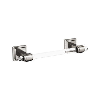 Amerock Glacio Towel Bar - Clear/Brushed Nickel