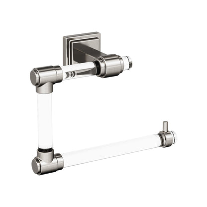 Amerock Glacio Towel Ring - Clear/Brushed Nickel