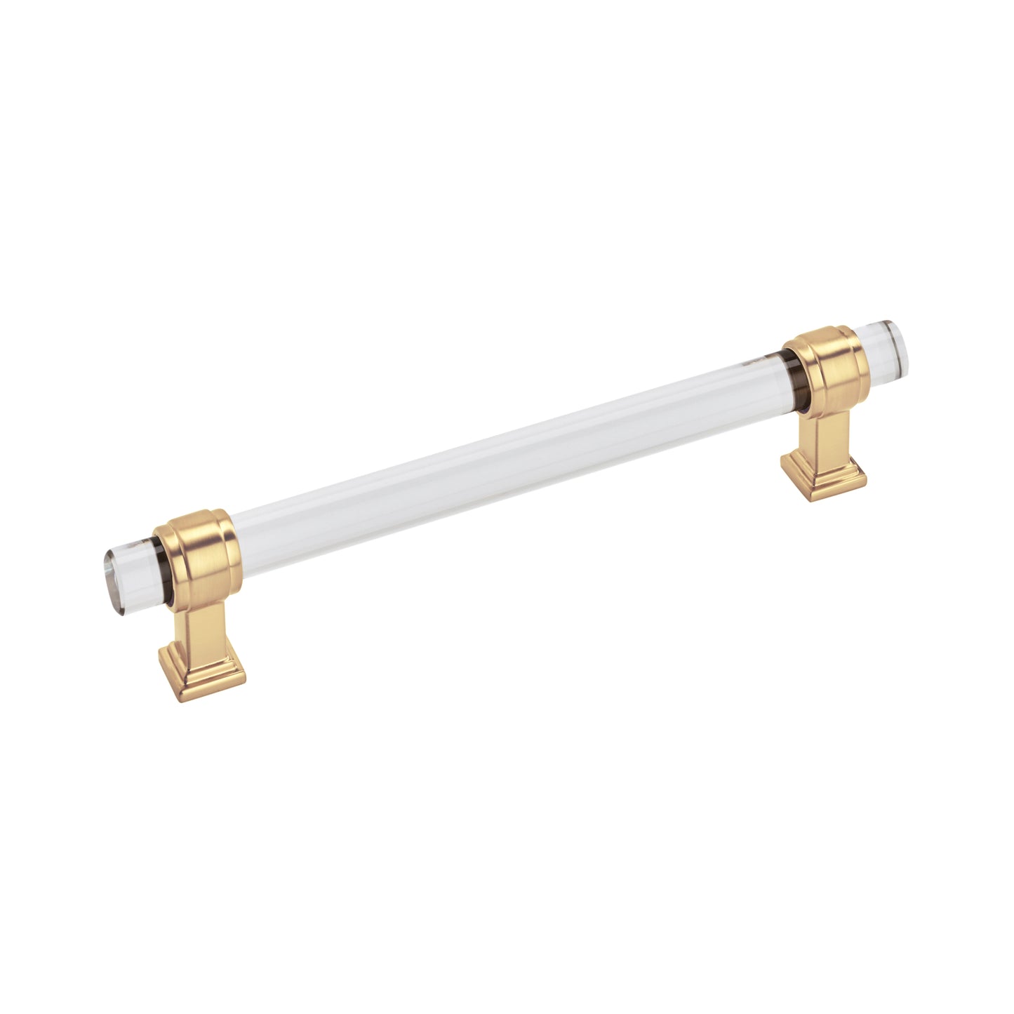 Amerock Glacio Pull - 6-5/16 inch (160mm) CTC - Clear/Champagne Bronze
