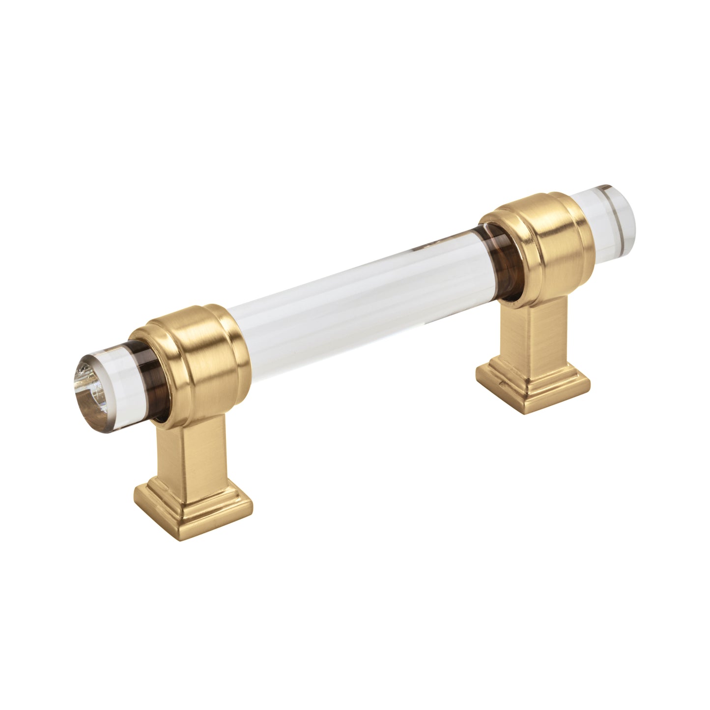 Amerock Glacio Pull - 3 inch (76mm) CTC - Clear/Champagne Bronze