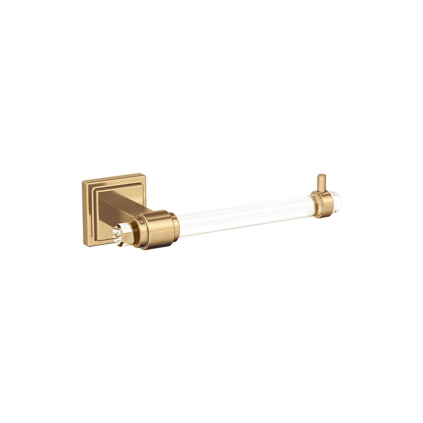 Amerock Glacio Tissue Holder - Single Post - Clear/Champagne Bronze
