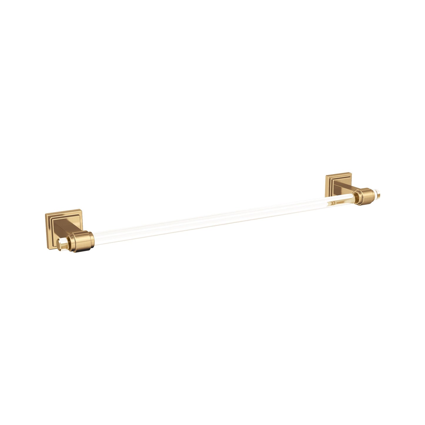 Amerock Glacio Towel Bar - 18 inch (457mm) - Clear/Champagne Bronze