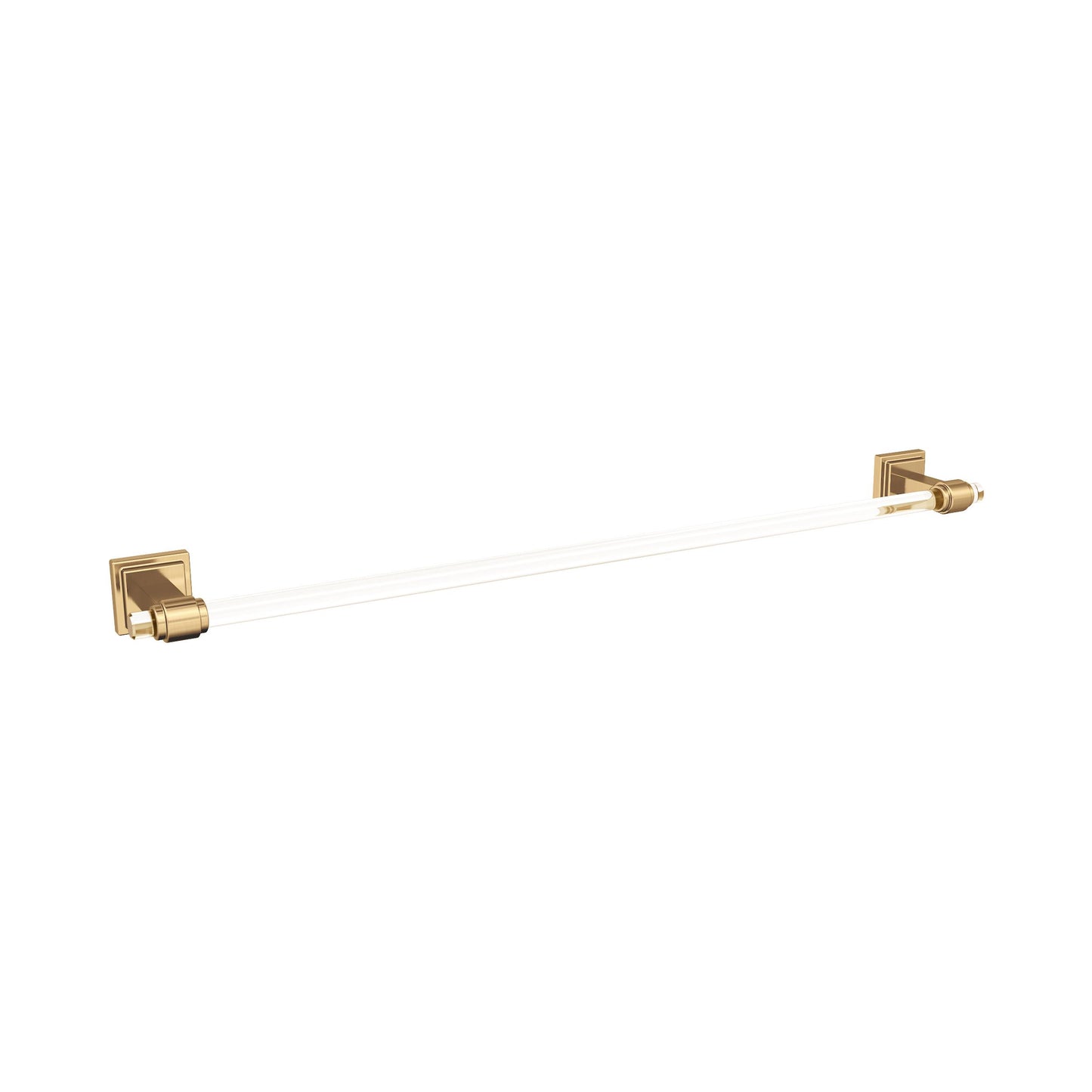 Amerock Glacio Towel Bar - 24 inch (610mm) - Clear/Champagne Bronze