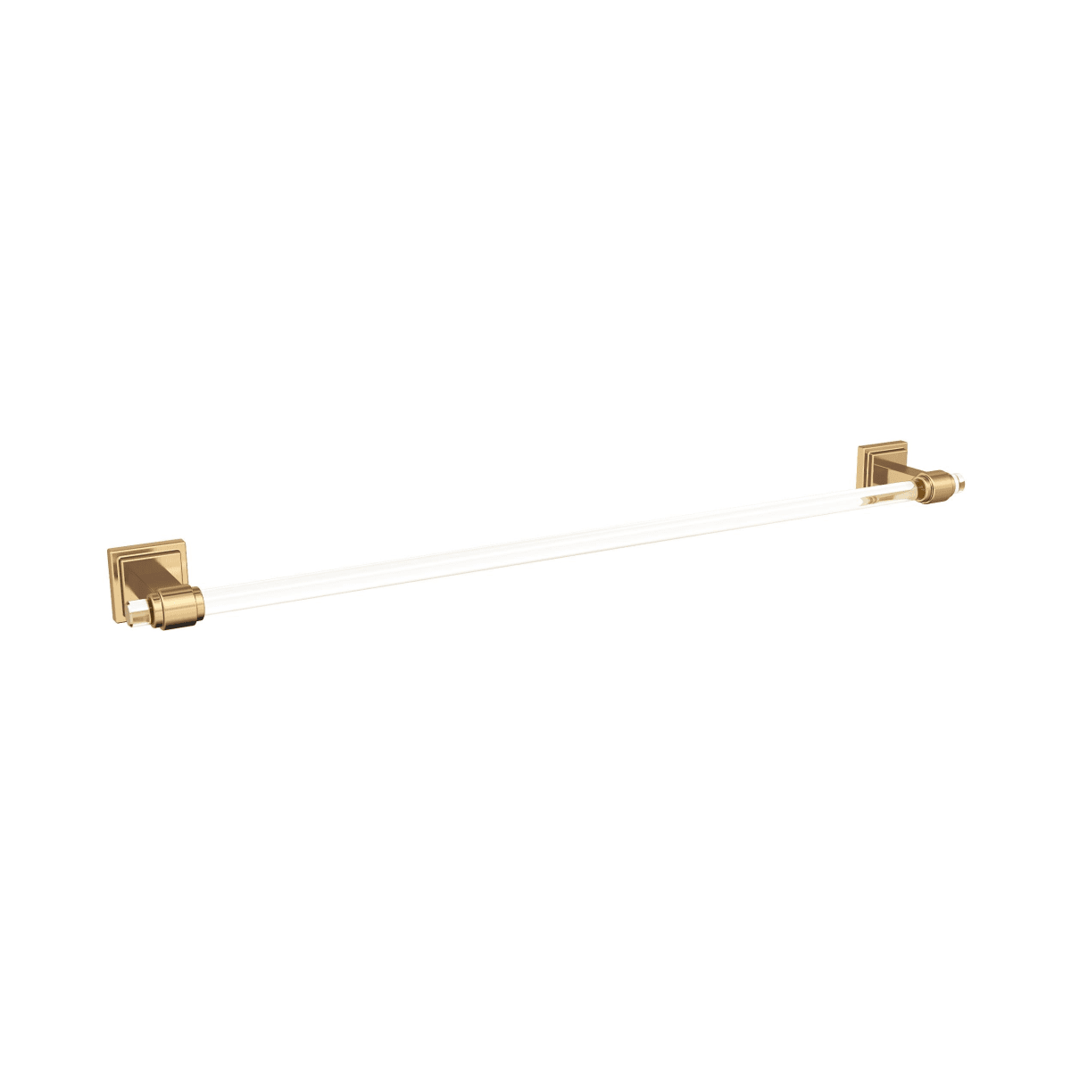 Amerock Glacio Towel Bar - Clear/Champagne Bronze