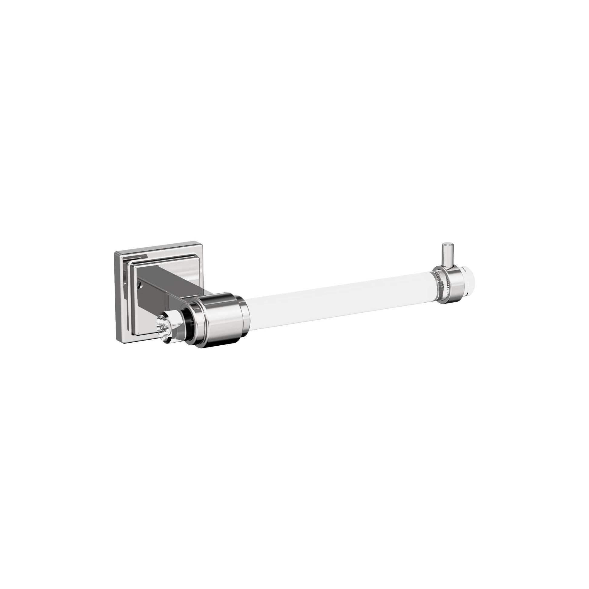 Amerock Glacio Tissue Holder - Single Post - Clear/Chrome
