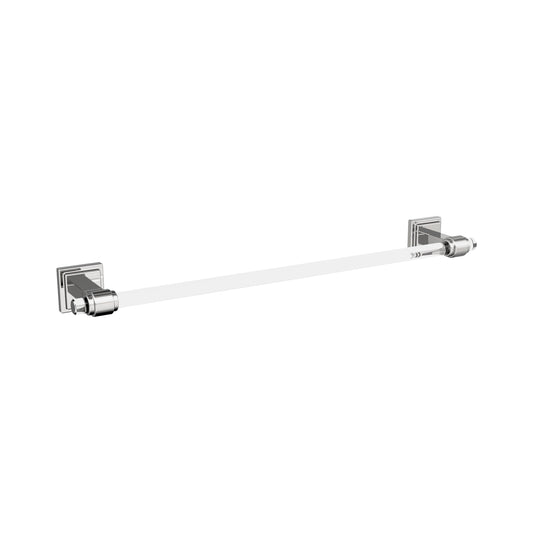 Amerock Glacio Towel Bar - 18 inch (457mm) - Clear/Chrome