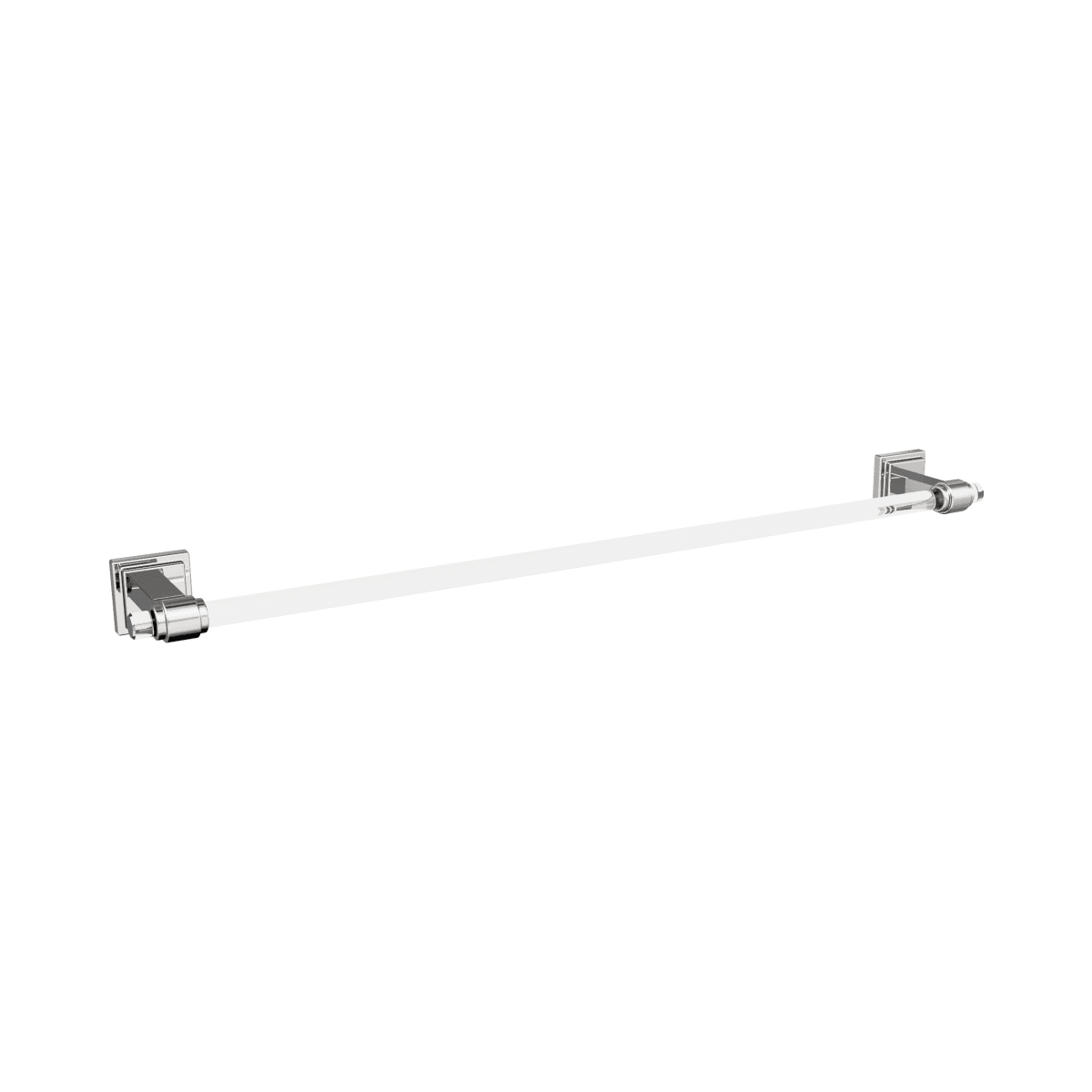 Amerock Glacio Towel Bar - Clear/Chrome