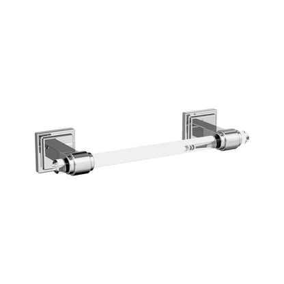 Amerock Glacio Towel Bar - Clear/Chrome