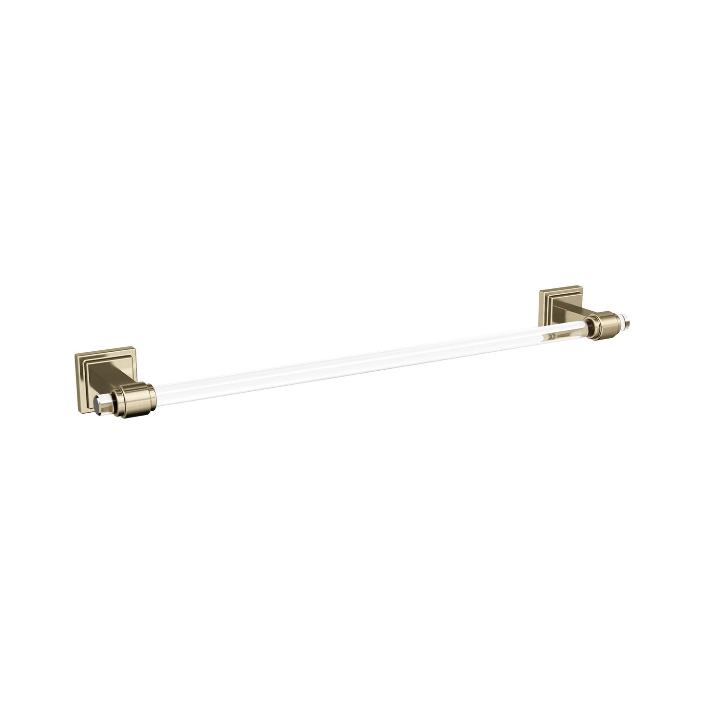 Amerock Glacio Towel Bar - 18 inch (457mm) - Clear/Golden Champagne