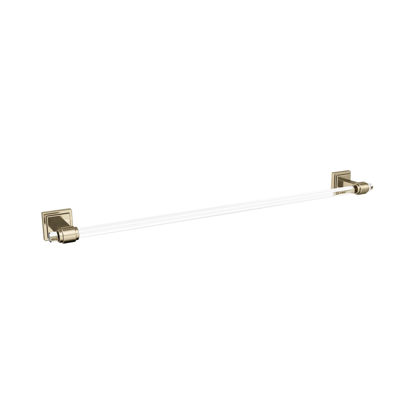 Amerock Glacio Towel Bar - 24 inch (610mm) - Clear/Golden Champagne