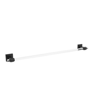 Amerock Glacio Towel Bar - Clear/Matte Black