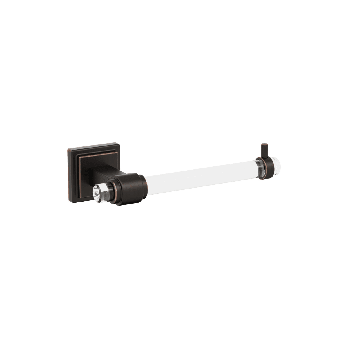 Amerock Glacio Tissue Holder - Clear/Oil-Rubbed Bronze