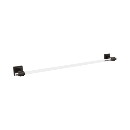 Amerock Glacio Towel Bar - Clear/Oil-Rubbed Bronze