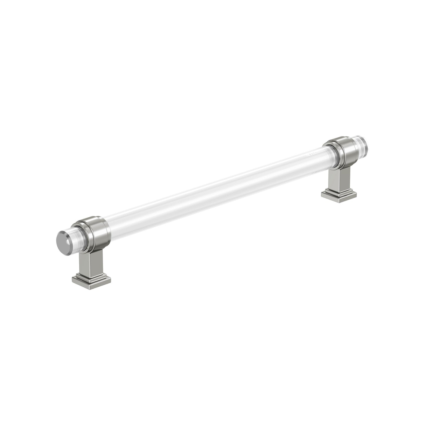 Amerock Glacio Pull - 8 inch (203mm) CTC - Clear/Polished Chrome