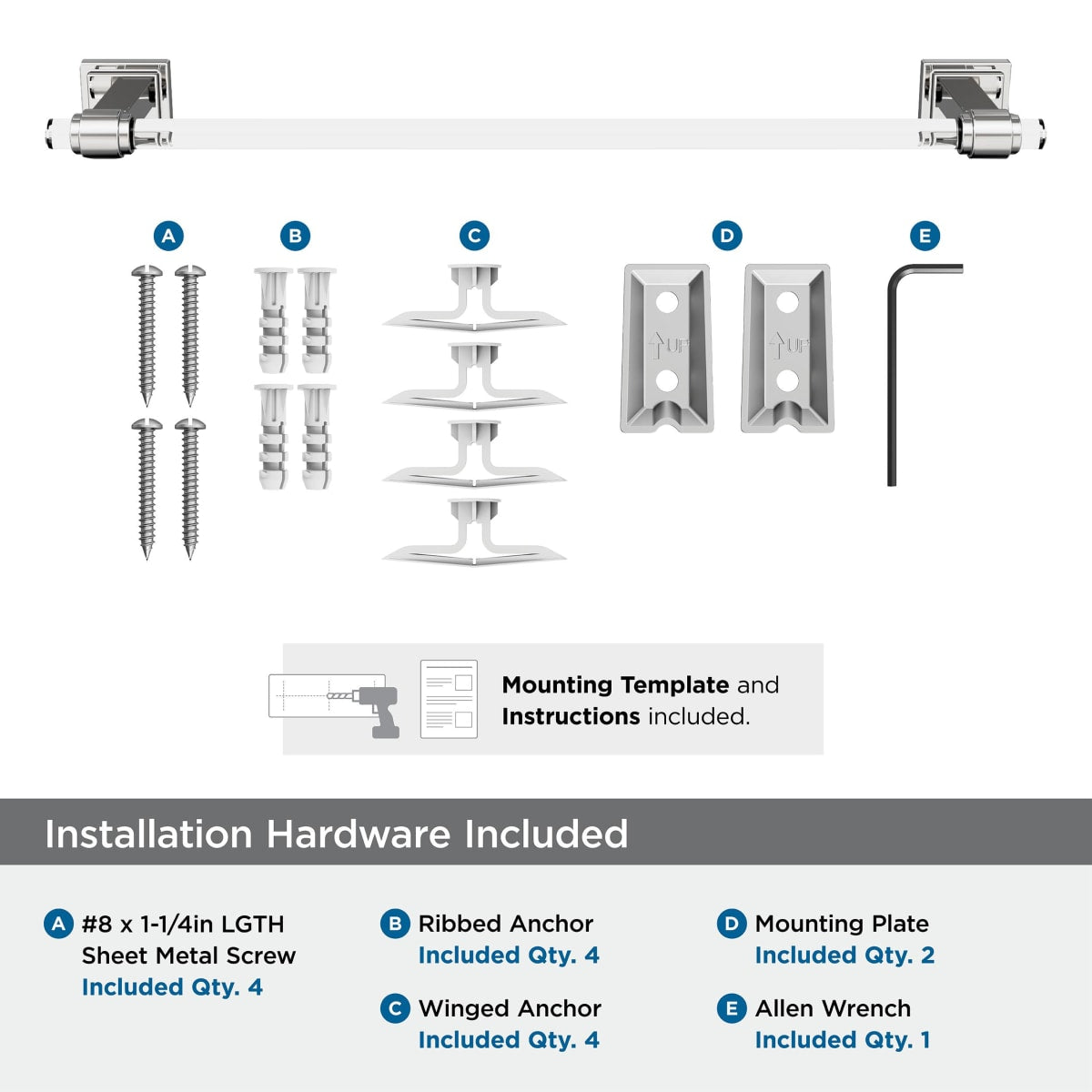Amerock Glacio Towel Bar