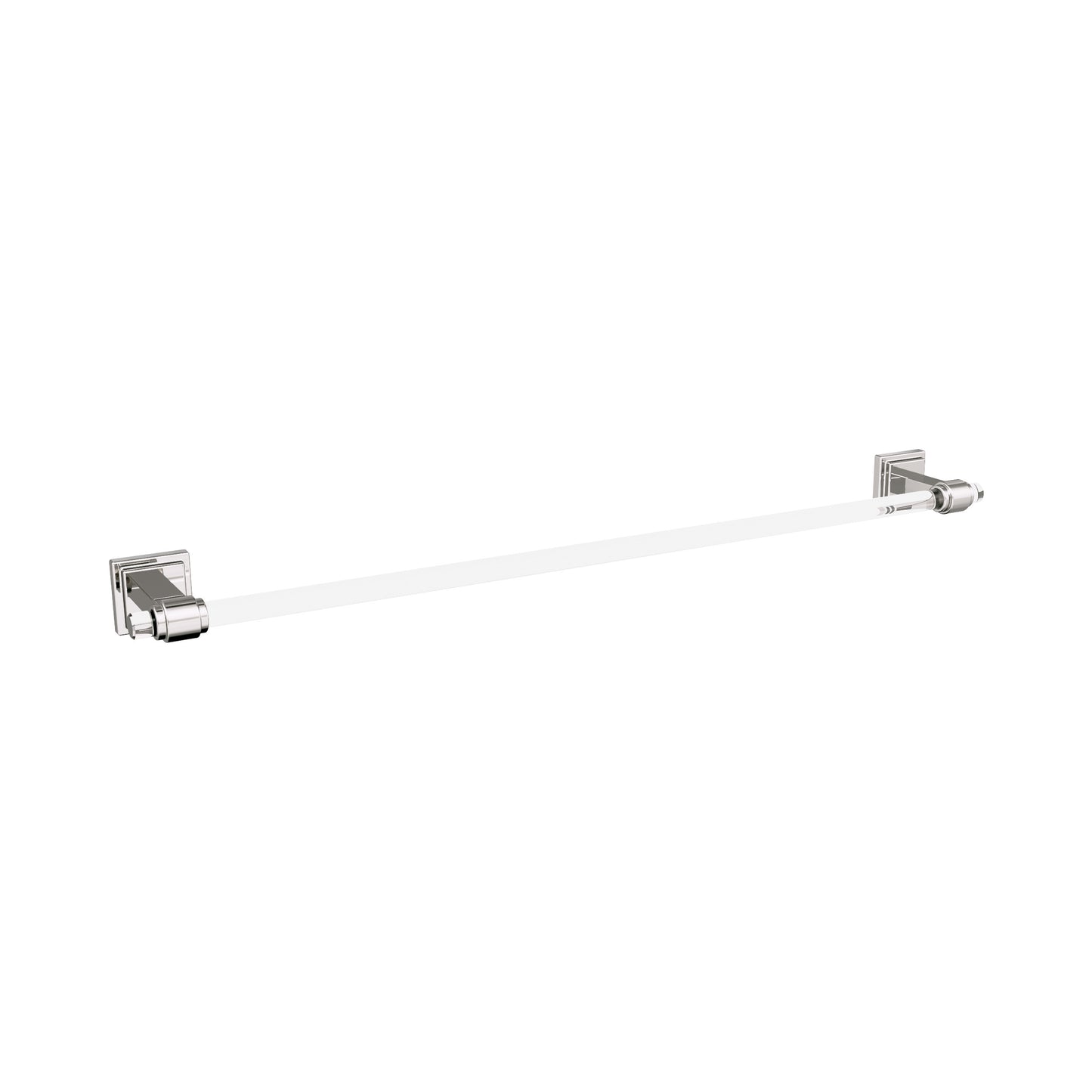 Amerock Glacio Towel Bar - 24 inch (610mm) - Clear/Polished Nickel