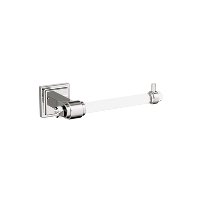 Amerock Glacio Tissue Holder - Clear/Polished Nickel