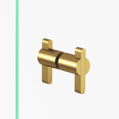 Colonial Bronze 1331BB Offset Striped Back-to-Back Shower Door Knob Kit, 1-7/8 in