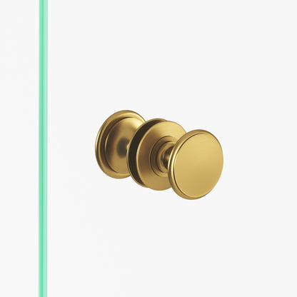 Colonial Bronze 1384BB Round Back-to-Back Shower Door Knob Kit with Rose, 1-1/4 in Diameter