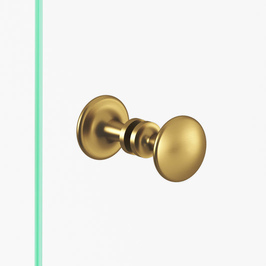 Colonial Bronze 140BB Round Flat-Top Back-to-Back Shower Door Knob Kit, 1-3/8 in Diameter