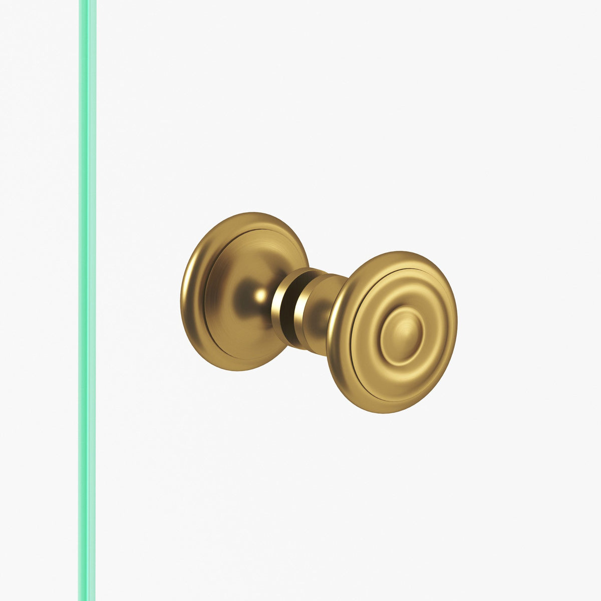 Colonial Bronze 150BB Round Ringed Back-to-Back Shower Door Knob Kit, 1-1/2 in Diameter