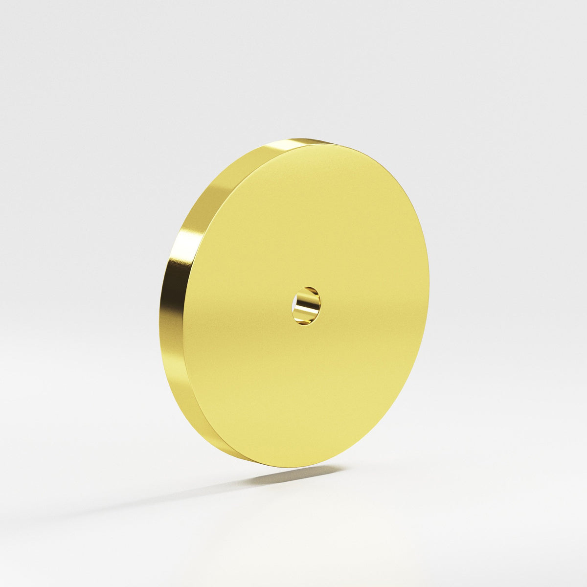 Colonial Bronze 162 Round Backplate, 2-1/2 in Diameter, for 8-32 Screw - French Gold