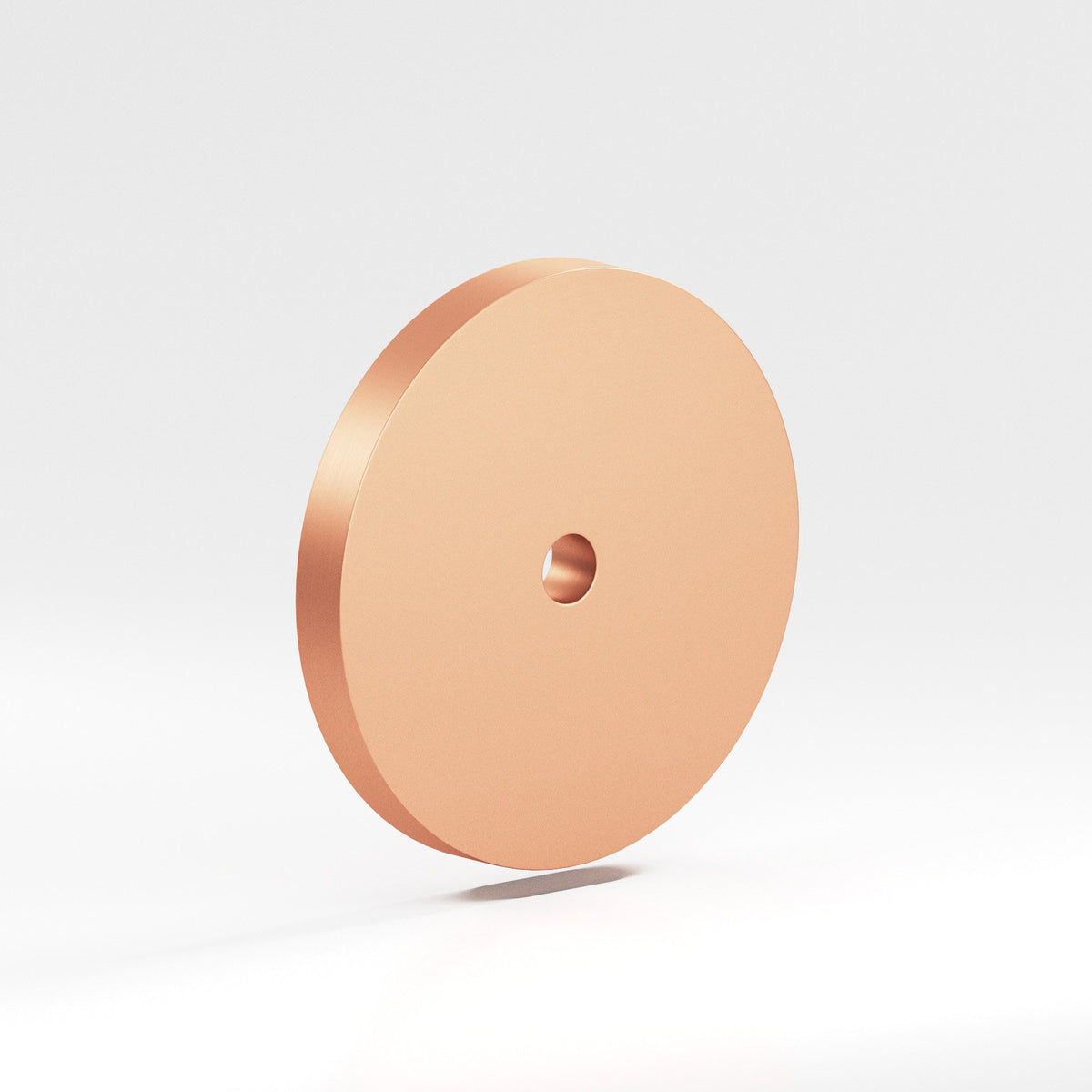 Colonial Bronze 161 Round Backplate, 2-1/8 in Diameter, for 8-32 Screw - Matte Satin Copper