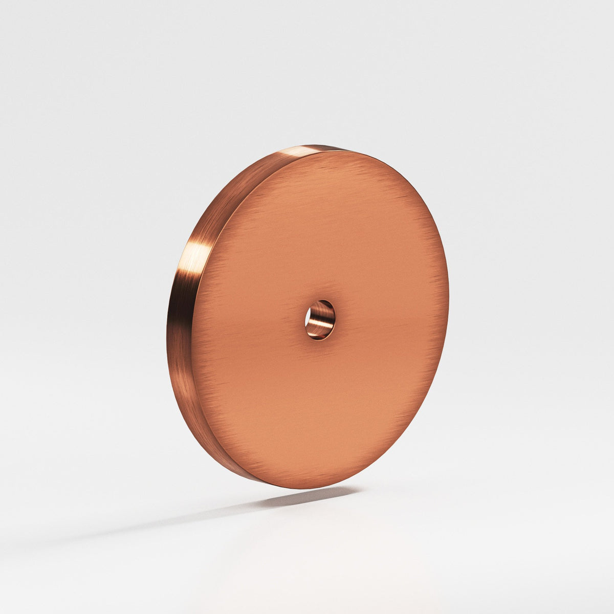 Colonial Bronze 161 Round Backplate, 2-1/8 in Diameter, for 8-32 Screw - Antique Copper