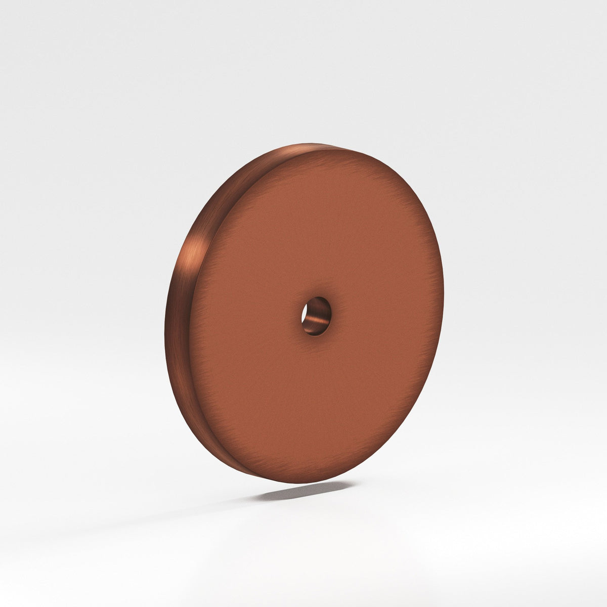 Colonial Bronze 161 Round Backplate, 2-1/8 in Diameter, for 8-32 Screw - Matte Antique Copper
