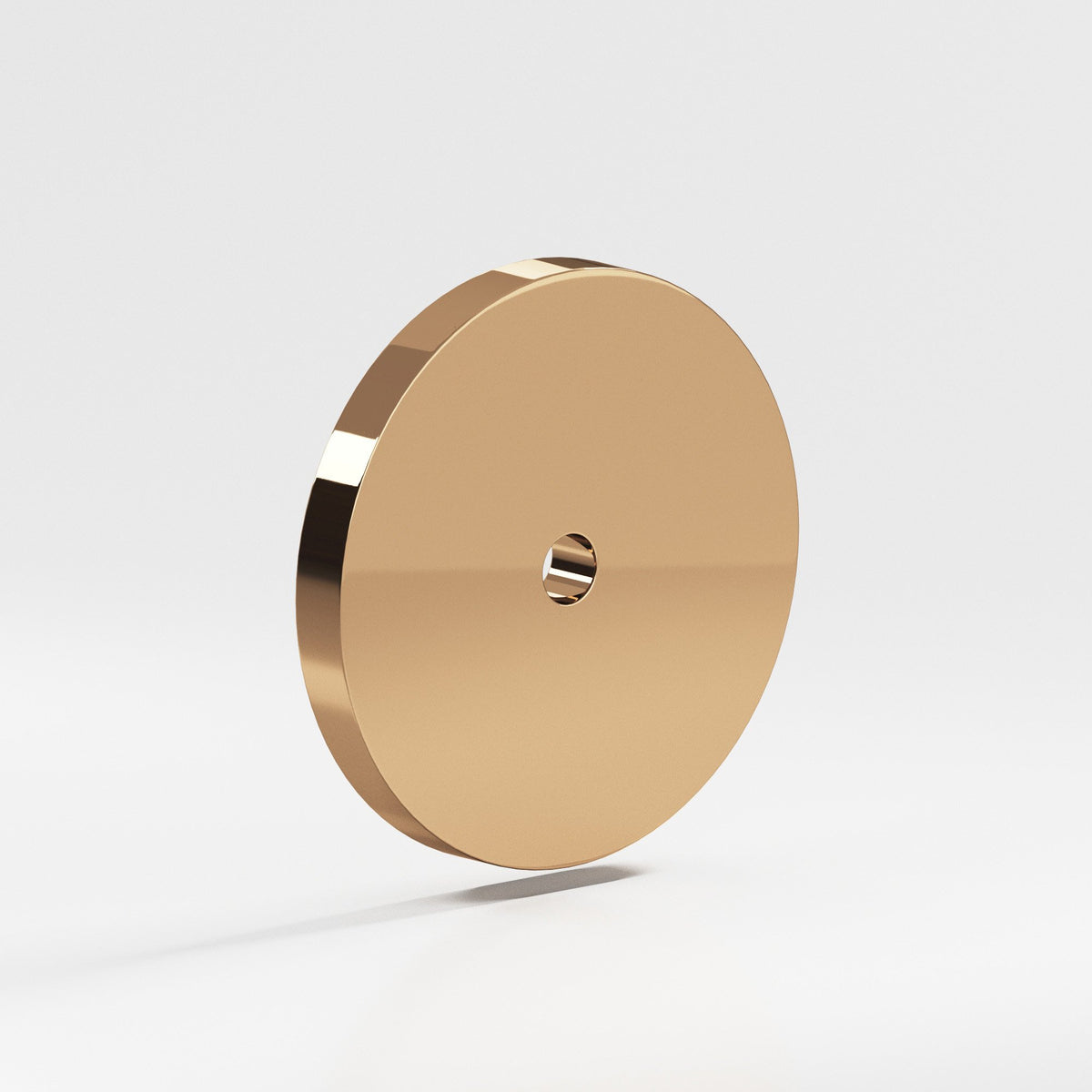 Colonial Bronze 161 Round Backplate, 2-1/8 in Diameter, for 8-32 Screw - Polished Bronze